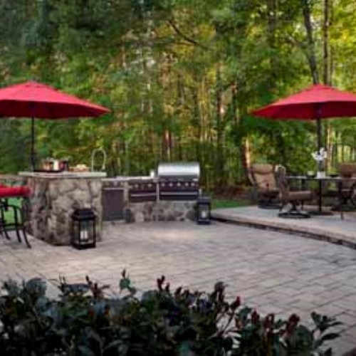 Belgard Hardscapes, backyard pavers design